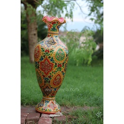 [PK0038-HM-VAS-015170] Camel Skin Vase