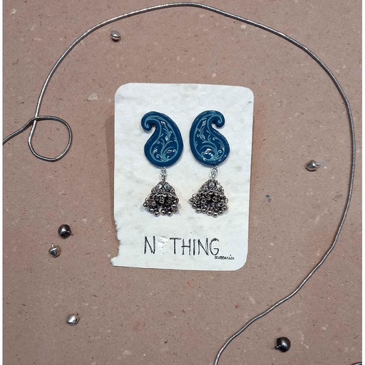 [PK4127-JW-EAR-015206] Paisley Sheesha Earrings