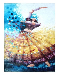 [PK5259-AR-PAI-015349] Dancing Girl Painting