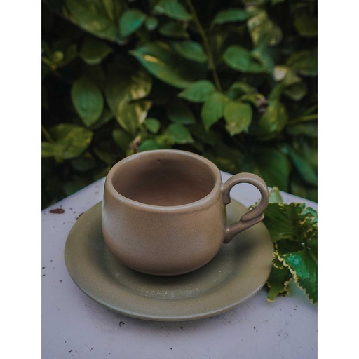 [PK0441-CF-CLY-015494] Handmade Cup And Plate