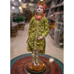[PK0830-HM-SCL-015537] Punjabi Cultural Dolls Handmade