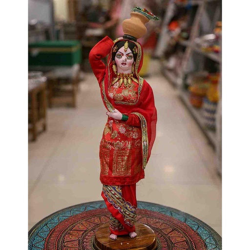 [PK0830-HM-SCL-015540] Punjabi Cultural Dolls Handmade