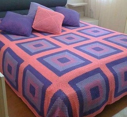 Handmade Woolen Crochet Bedsheet