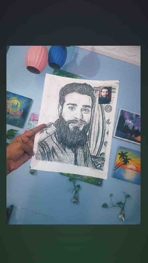 [PK5640-AR-PNC-016159] Portrait( Pencil Sketch)