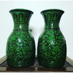 Harsh Green  Oriented Vases