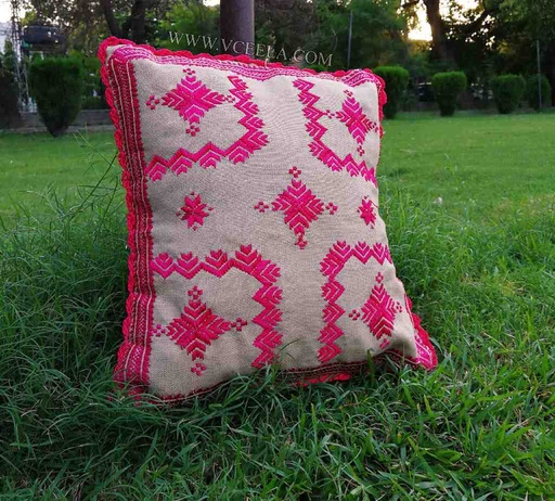 [PK5848-HM-CUS-016622] Embroidered Cushion Cover 