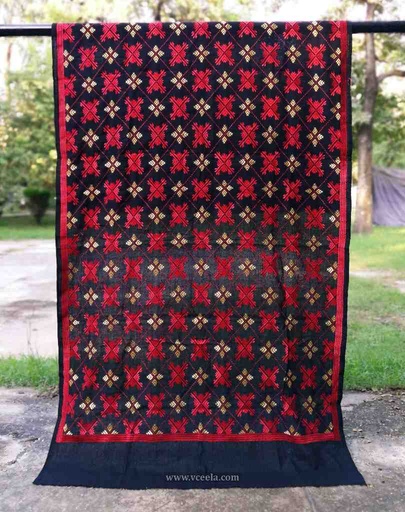 [PK3037-CW-SCF-016902] Embroidered Phulkari Shawl 