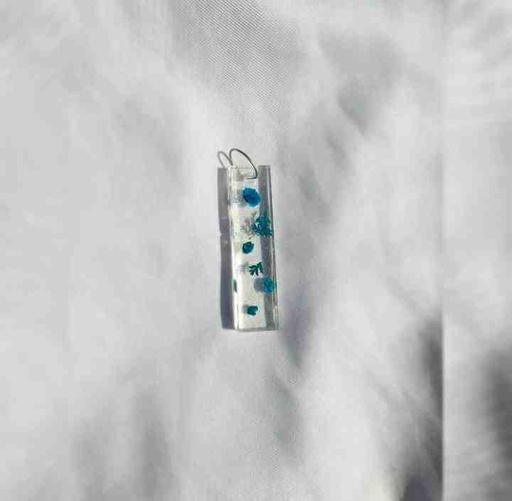 Blue Floral Pendant