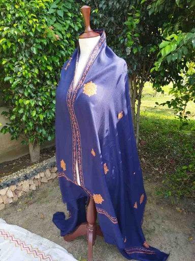 [PK0014-CW-SCF-017094] Light weight woollen shawl Pashmina feel