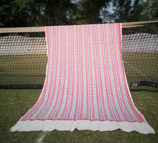 [PK3037-CW-SCF-017161] Embroidered Phulkari Shawl              