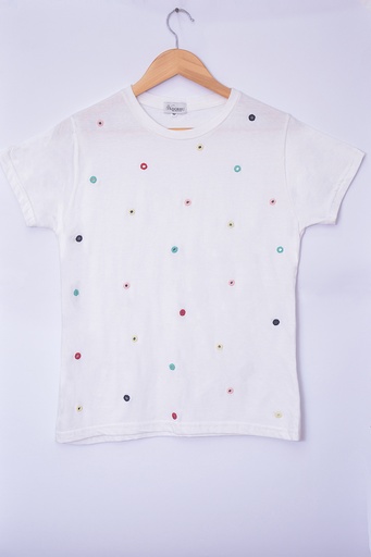 Mirror Hand Embroidery T-Shirt