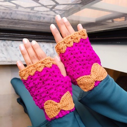 Crochet Fingerless Ladies Gloves