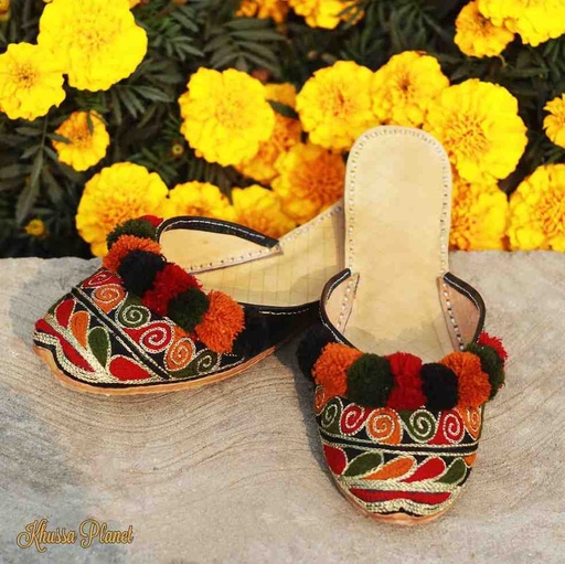 Handcrafted Thread Work Slippers