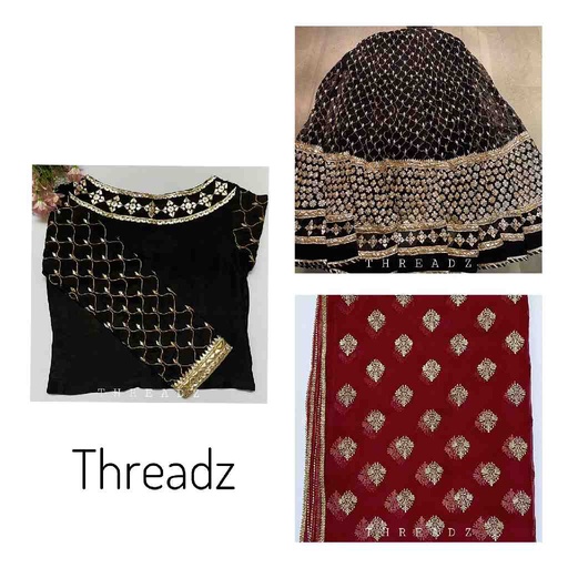 [PK2242-CW-UNS-017450] Handmade Lehnga and Choli with Gotta Work