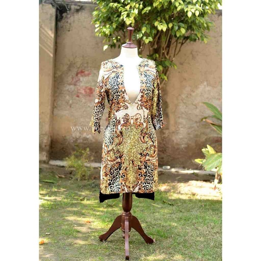 [PK6405-CW-PRT-019185] Chita Work Embroidered Shirt