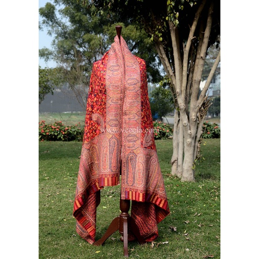 [PK6411-CW-SCF-019241] Kaani Kashmiri Shawl
