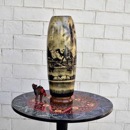 [PK1918-HM-LMP-19447] Hand Painted Camel Skin Lamp