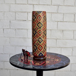 [PK1918-HM-LMP-19455] Hand Painted Camel Skin Lamp