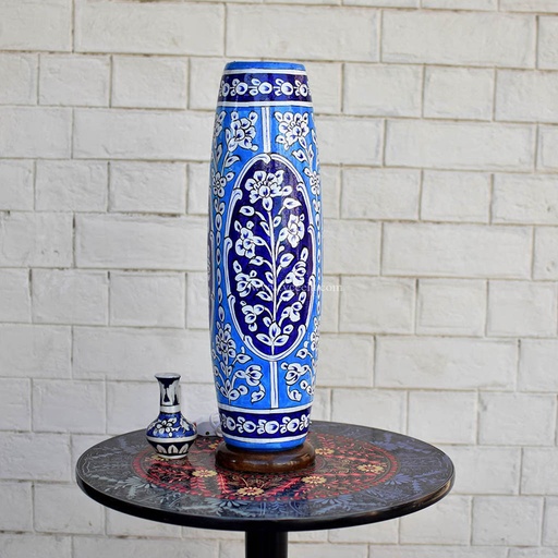 [PK1918-HM-LMP-19460] Hand Painted Camel Skin Lamp