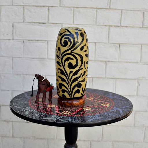 [PK1918-HM-LMP-19473] Hand Painted Camel Skin Lamp