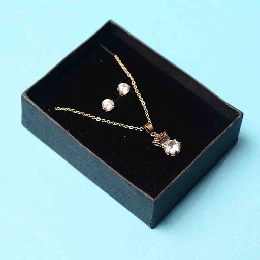 [PK6762-JW-EAR-019509] Locket & Earrings