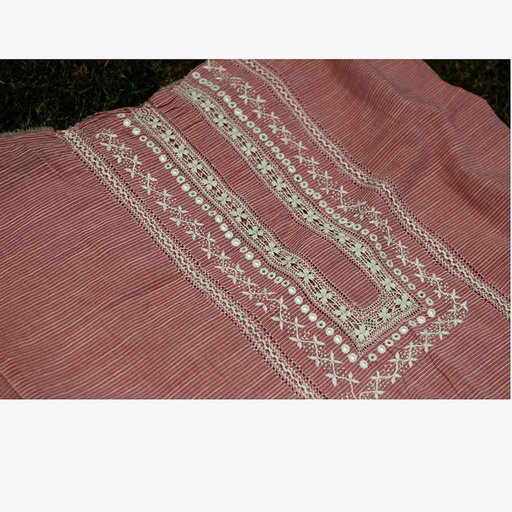 [PK0055-CW-UNS-019602] Hand Embroidered Shirt