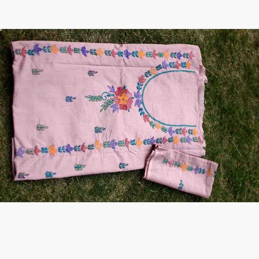 [PK6806-CW-UNS-019927] Shirt Kacha Tank'ka Unstitched Fabric