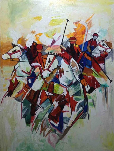 [PK5259-AR-OIL-021951] Abstract Horse