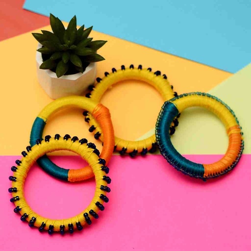 [PK7197-JW-BNG-022046] Handmade Bangles (Set of 4)