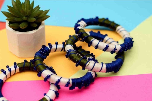 [PK7197-JW-BNG-022048] Handmade Bangles (Set of 4)