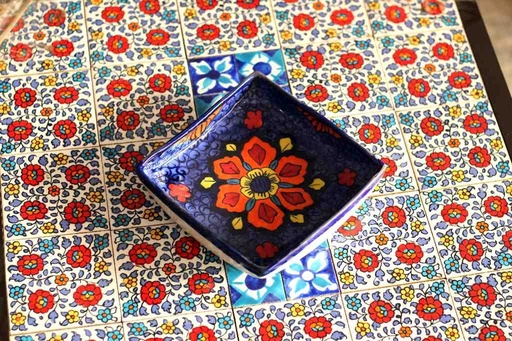 Blue Pottery Tray / Rice Dish