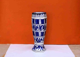 [PK0363-HM-VAS-022367] Blue Pottery Flower Vase