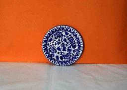 [PK0363-HM-TBW-022370] Blue Pottery Plate (Large)