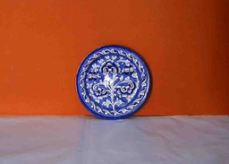 [PK0363-HM-TBW-022372] Blue Pottery Plate (Large)