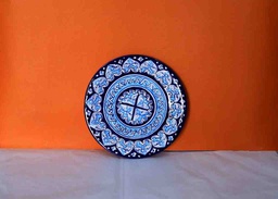 [PK0363-HM-TBW-022376] Blue Pottery Plate (Large)