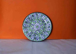 [PK0363-HM-TBW-022377] Blue Pottery Plate (Large)