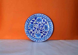 [PK0363-HM-TBW-022379] Blue Pottery Plate (Large)