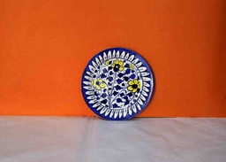 [PK0363-HM-TBW-022380] Blue Pottery Plate (Large)