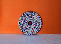 [PK0363-HM-TBW-022408] Blue Pottery Plate (Large)