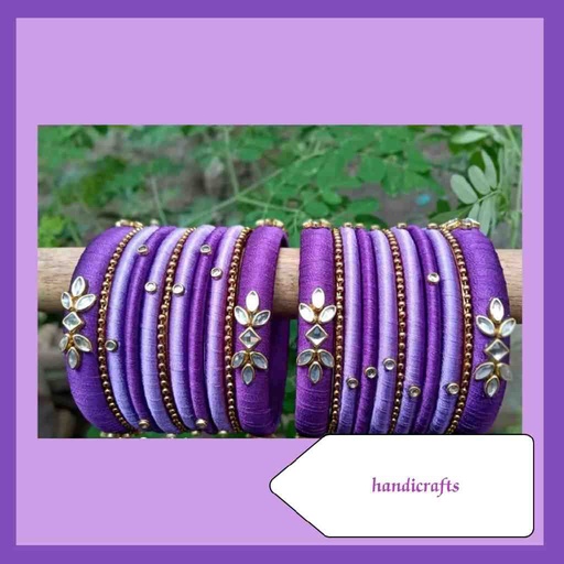 [PK7133-JW-BNG-022411] Lavender  (Set of 11 bangles)