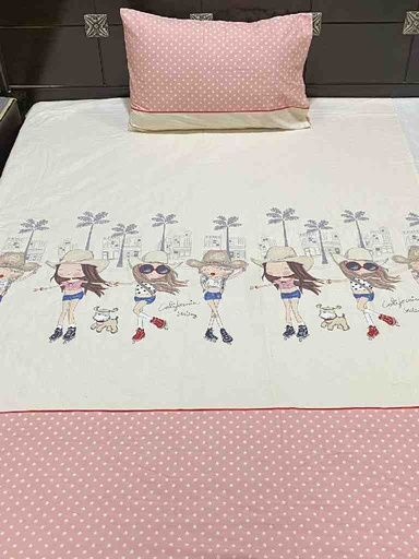 [PK4383-HM-BDC-022610] kids Cotton Bedsheet