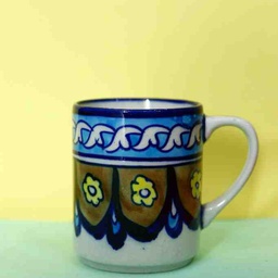 [PK0363-HM-TBW-022682] Blue Pottery Mug