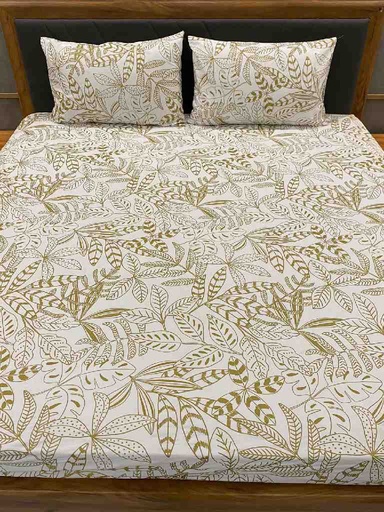[PK4383-HM-BDC-022904] Glitter Print Cotton Bedsheets