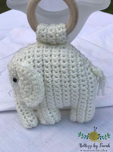 [PK6998-GN-GEN-023416] Elephant Theme Rattle/ Teether