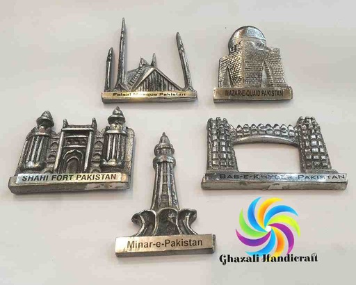 [PK0130-HM-KIT-023537] Fridge Magnets Pakistani Monuments 