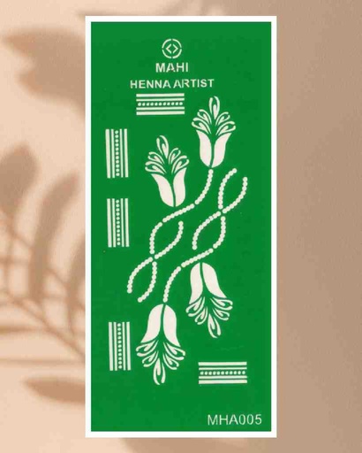 [PK7633-CF-PAP-023639] Henna Stencils/Stickers MHA005