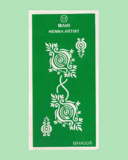 [PK7633-AR-DIG-023650] Henna Stencils/Stickers MHA006