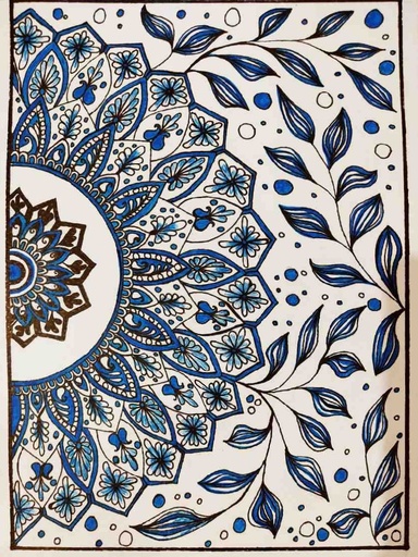[PK7166-AR-PAI-023740] Mandala Art Paper
