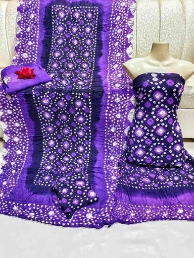 [PK7775-CW-UNS-023956] Traditional Handmade Rajasthani Chunri (3-Piece)