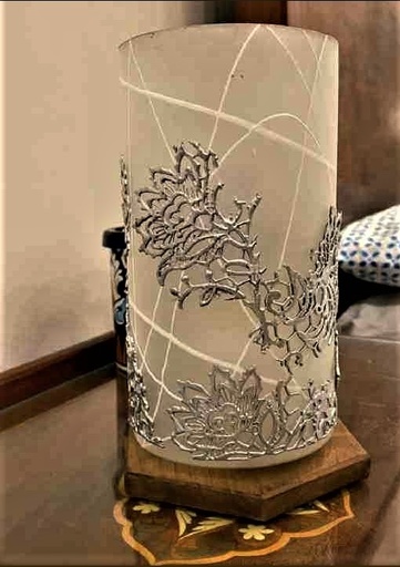 [PK7773-HM-LMP-023967] Ceramic Glass Lamp